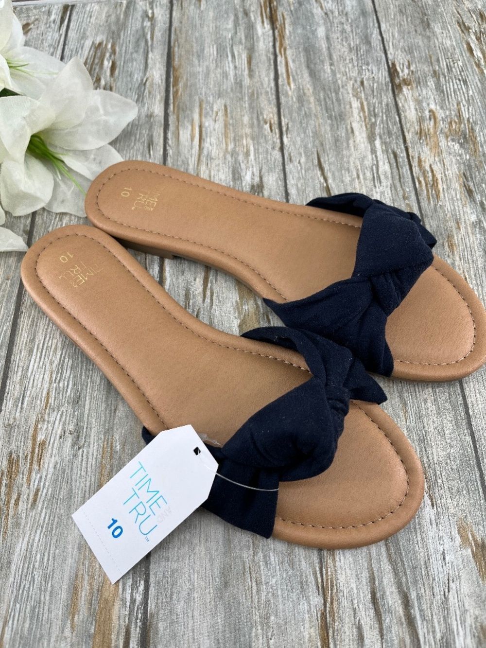 Knot Slide Sandals Shoes Size 10